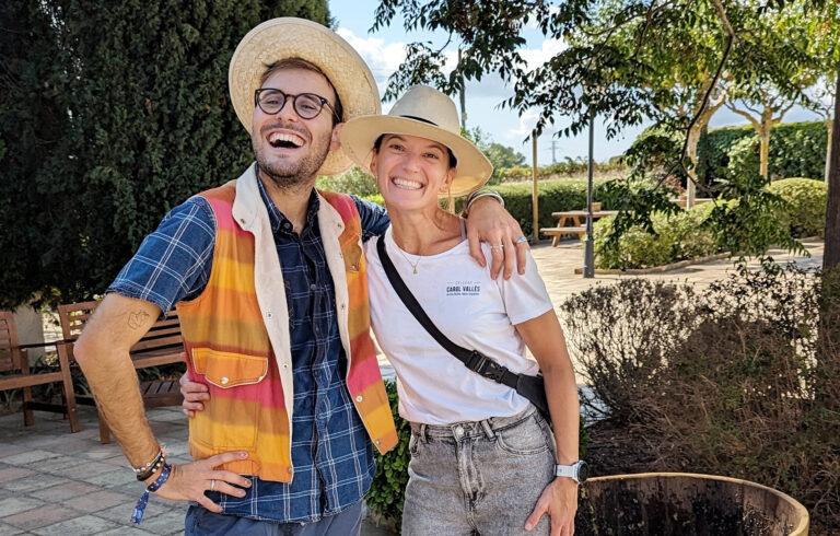 Cellers Carol Vallès mostra la seva verema al Random d’SX3 de TV3.