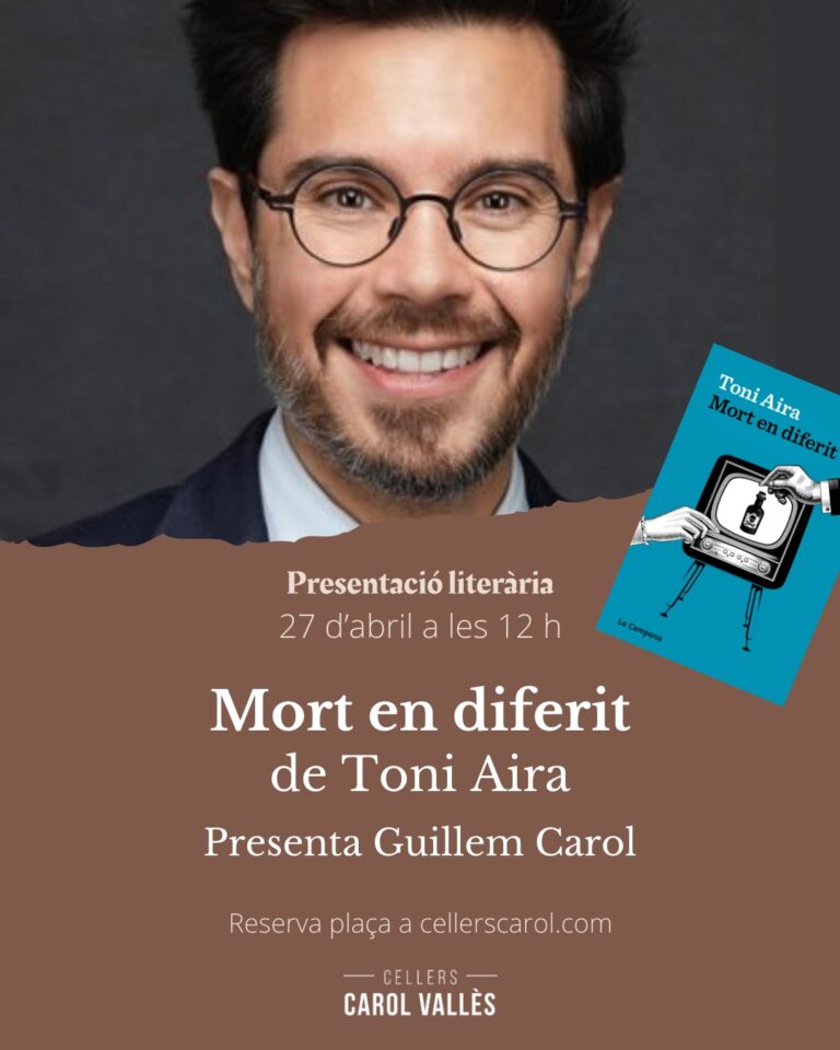 📢 Presentació del llibre Mort en diferit de Toni Aira a Carol Vallès