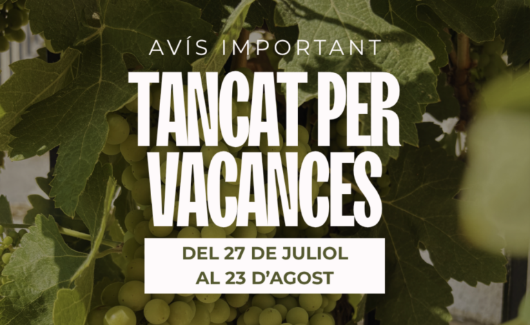 Tanquem per vacances